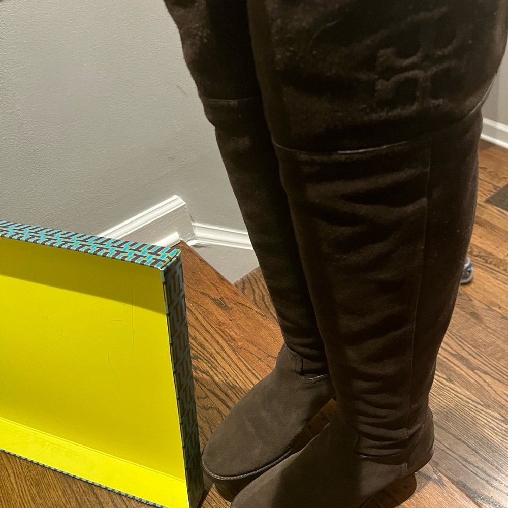Tory Burch Simone over the knee suede boots Size 7.5
